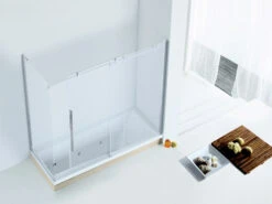 Box Doccia Per Vasca Velo 170X70Xh150 1 Anta Scorrevole Cristallo Trasparente 8 Mm Profilo Cromo